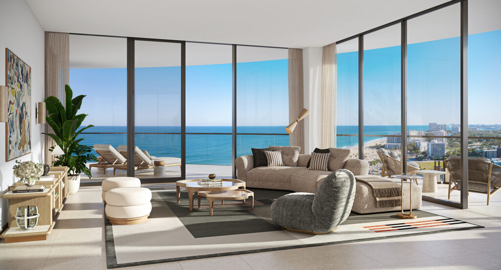 Bahia Mar Residences Living Room