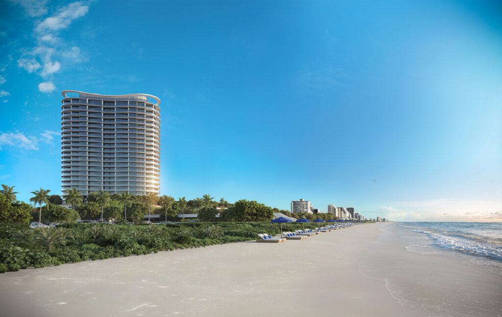 Oceanfront tower residences at St. Regis Bahia Mar in Fort Lauderdale